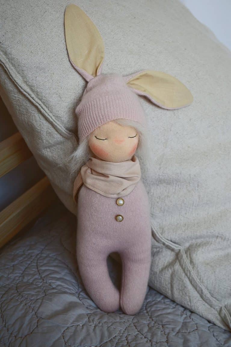 Bunny Girl - handmade doll