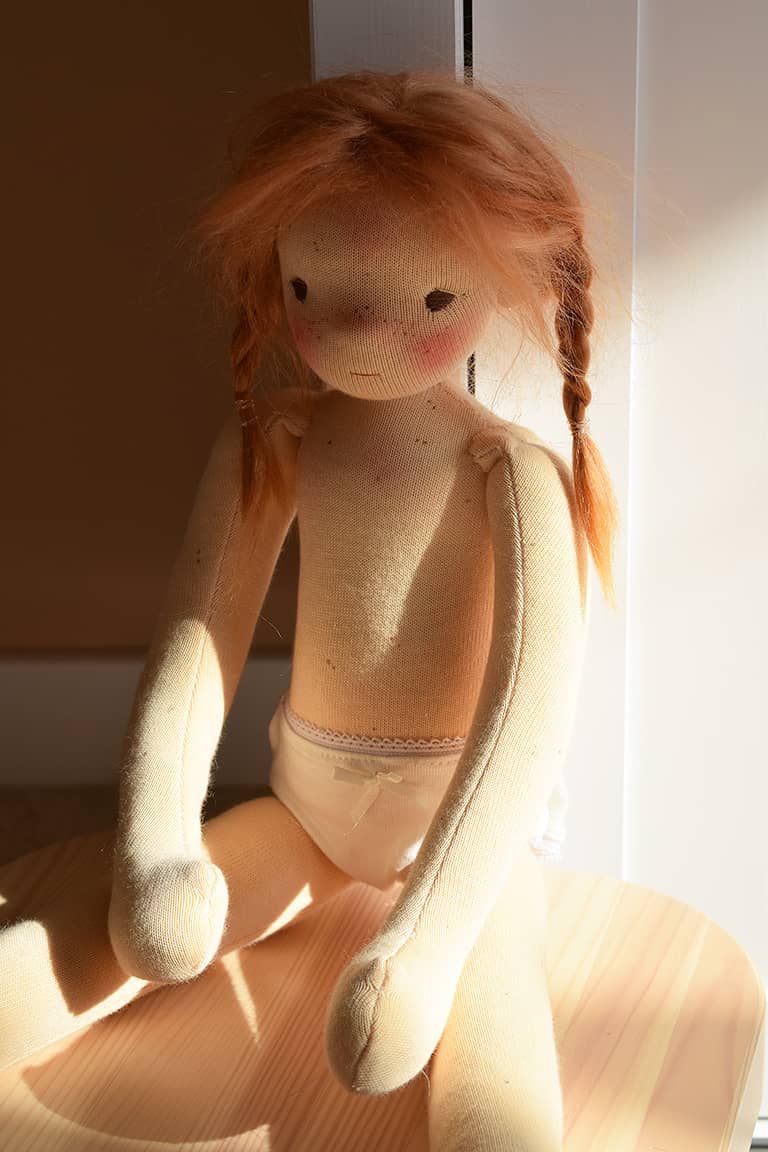 Pumpkin Doll - handmade doll